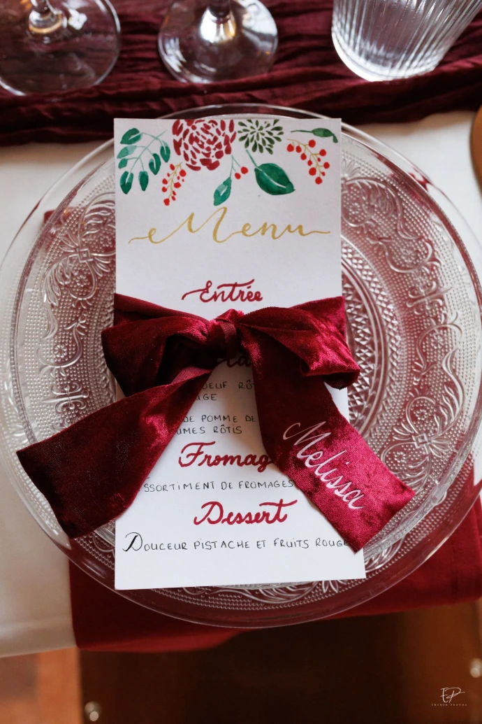 Marque places et menu