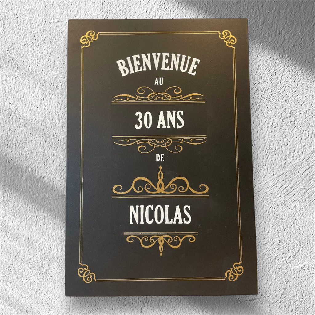 Panneau ornements dorés