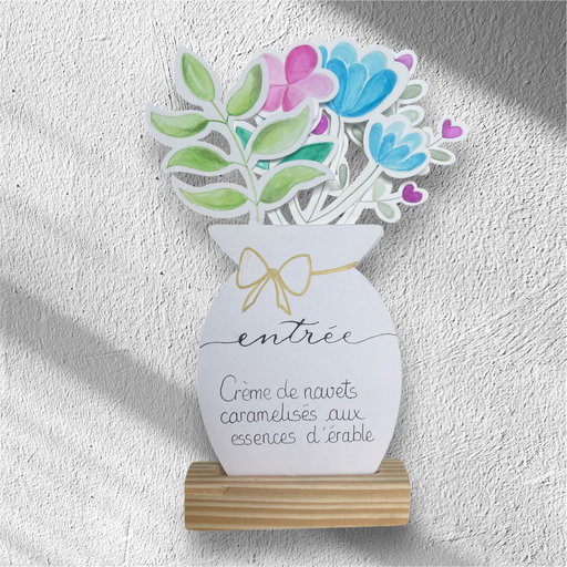 Menu floral